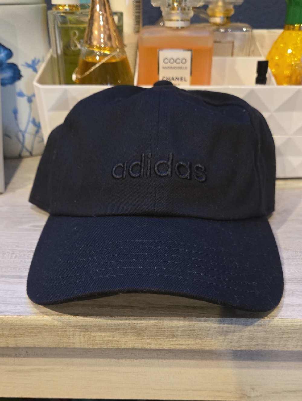 adidas Black Embroidered Logo Baseball Cap